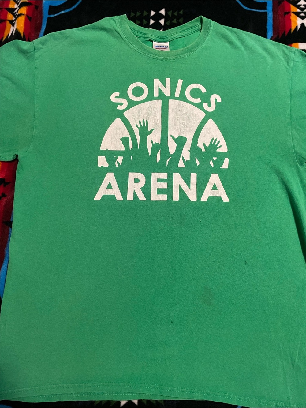 Gildan Green Sonics Arena Graphic Short Sleeve Tee
